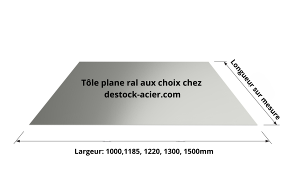Tôle plane pour tous vos pliages chez Destock Acier